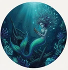 Hayleybug 1/2 oz Frizzled Mermaid silver round w/ COA POP 15