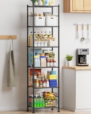 Storage Shelves - 6 Tier Shelf Organizer, Sturdy Metal Shelving with Adjustab...