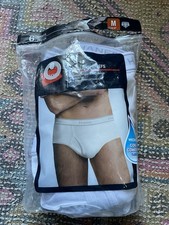 Hanes mens 6 tagless wicking cool comfort brief white size M