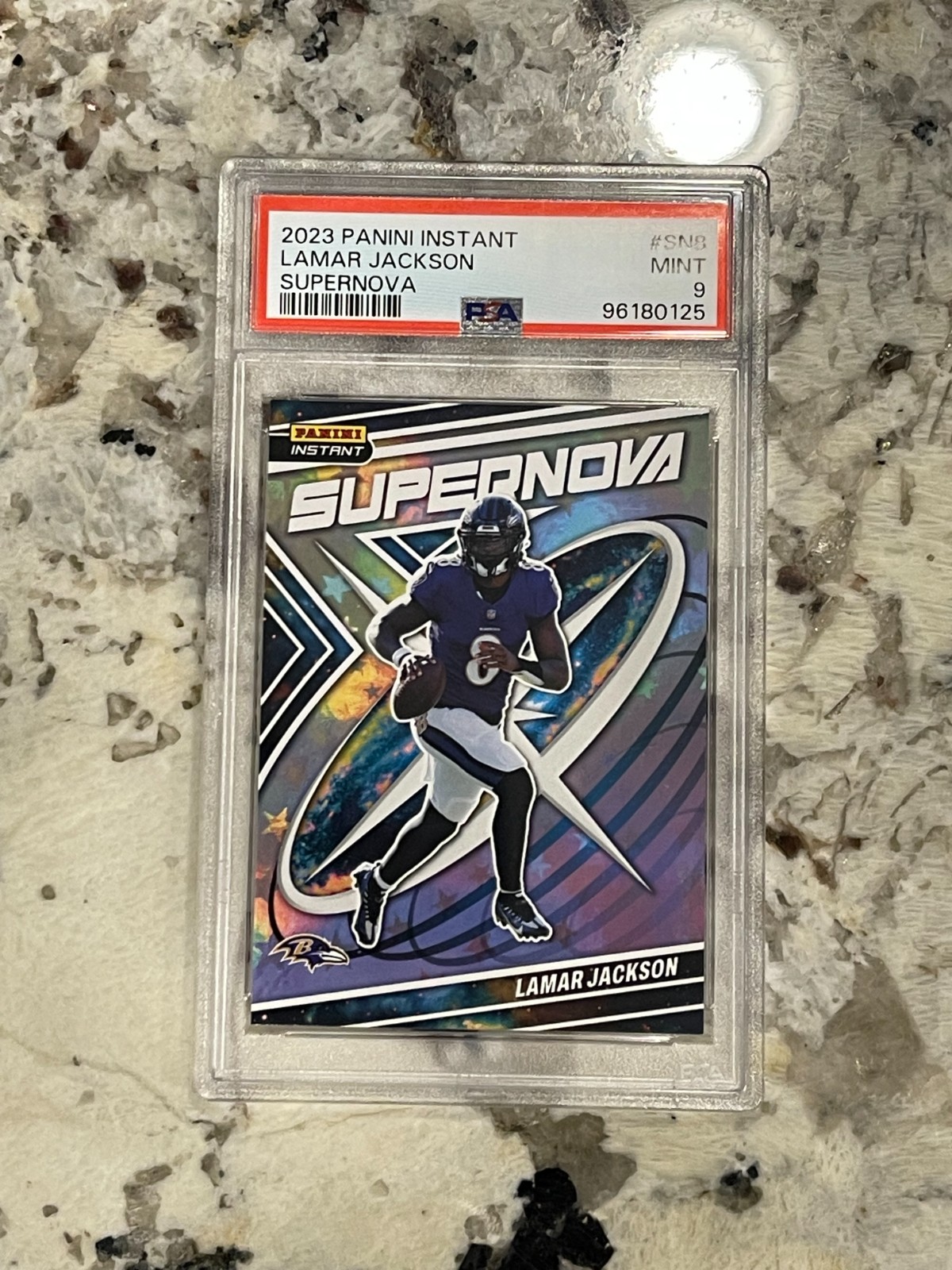 2023 Panini Instant Lamar Jackson Supernova PSA 9 *125