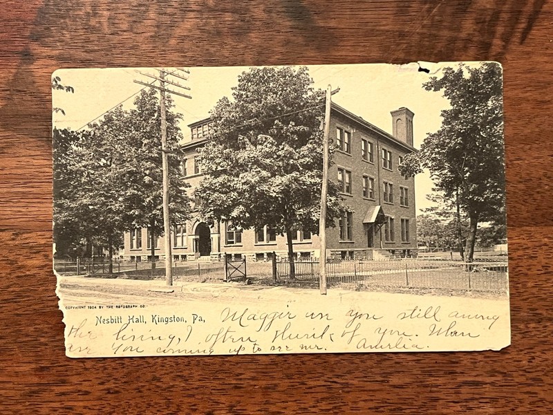 Nesbitt Hall Kingston Pennsylvania 1904 Postcard
