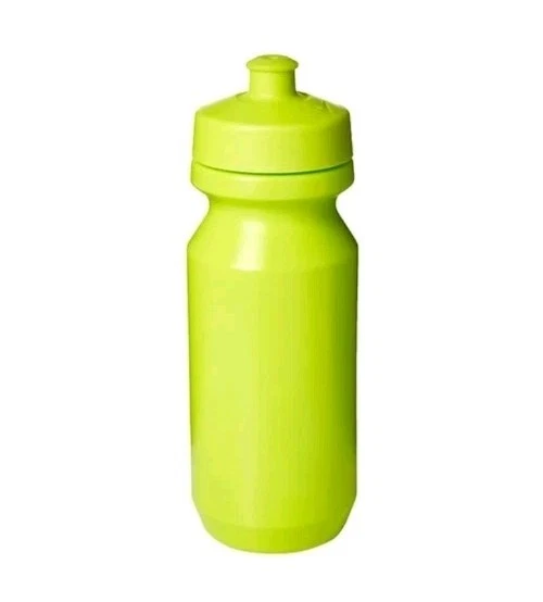 Nike Water Bottle 22oz Lime Green Black Swoosh Logo Squeeze Nipple Top Wide Mout - Image 2 of 4