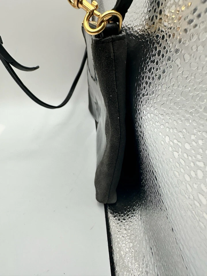 Tory Burch Black Ombré Patent Letter Crossbody Bag - Image 3 of 4