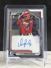 2024 Bowman Chrome Jose Fernandez 1st Bowman Chrome Auto