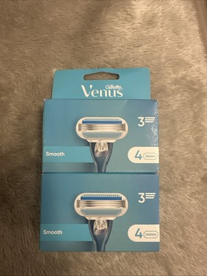 Venus Gillette Smooth Baldes Brandneu in Box 8er Pack Original Kostenloser Versand mit Sendungsverfolgung 