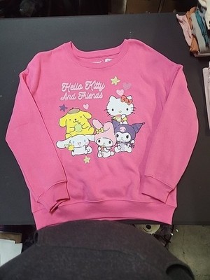 NEW Hello Kitty and Friends Women's Cozy Graphic Sweatshirt Pink Size S