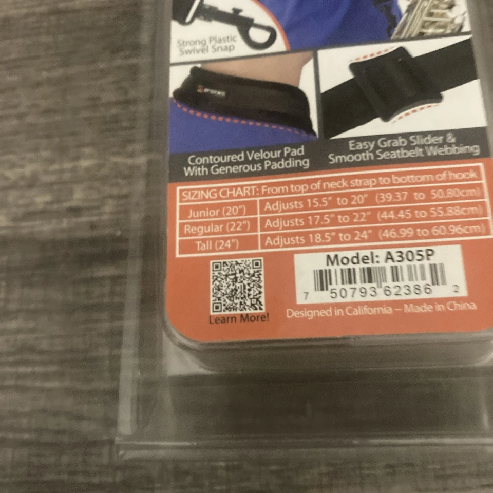 Protec Saxophone Padded Neck Strap Velour Padding A30SP - Image 4 of 4