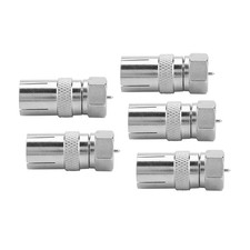 5pcs F Type Male Plug Connector For RF Coaxial TV Aerial