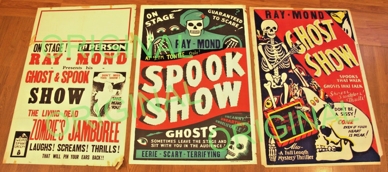 ZOMBIES SPOOK GHOST Poster 28x41 Genuine Original Vintage (3)one-Sheet Ray-Mond