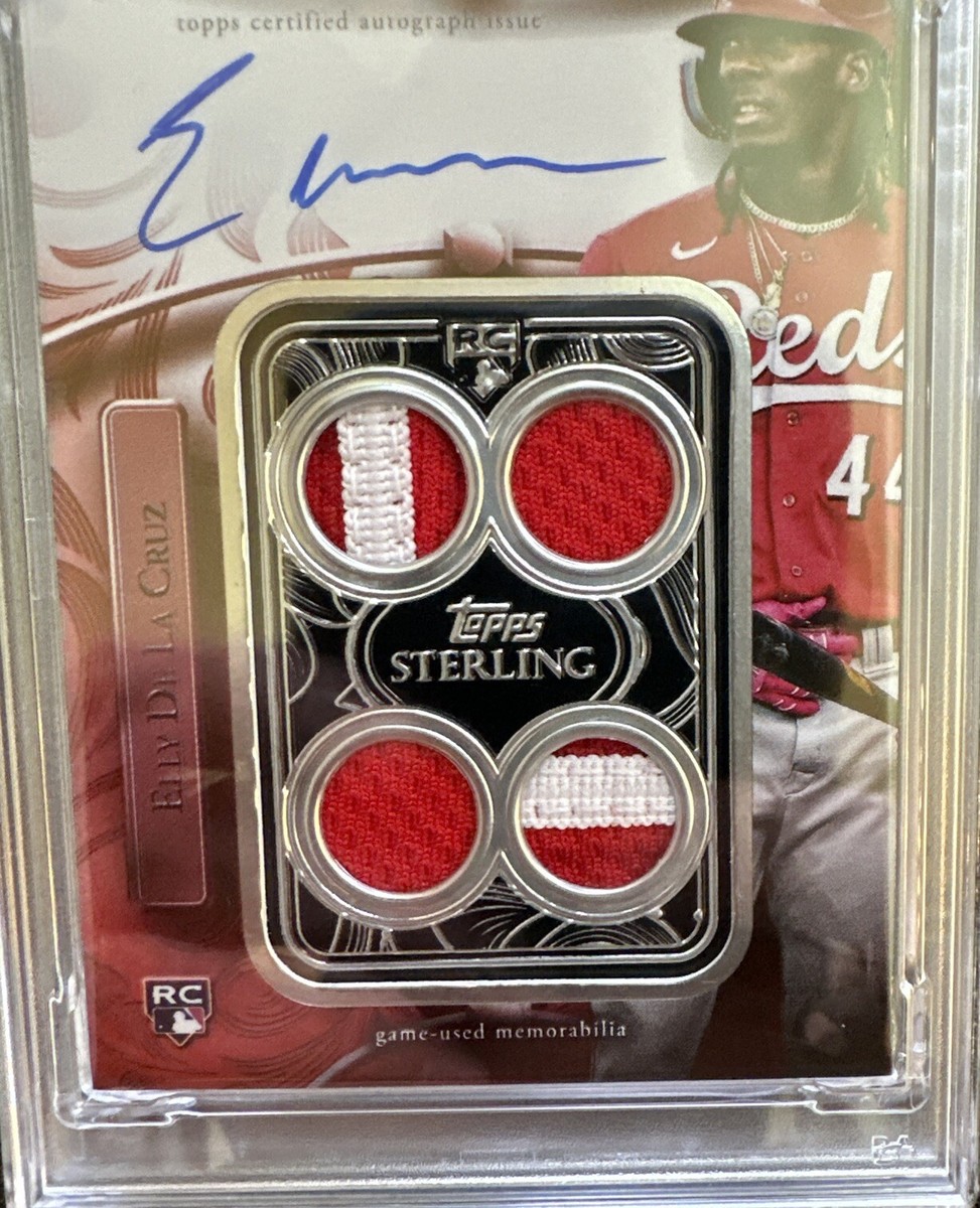 2024 Topps Sterling Debuts Elly De La Cruz Quad Patch Auto 1/5 RC 