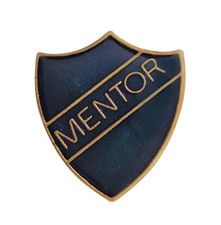 Mentor Blue Pin Badge For Schools