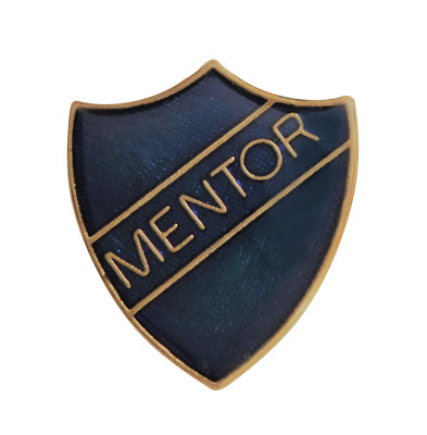 Mentor blau Pin Anstecker für Schulen 