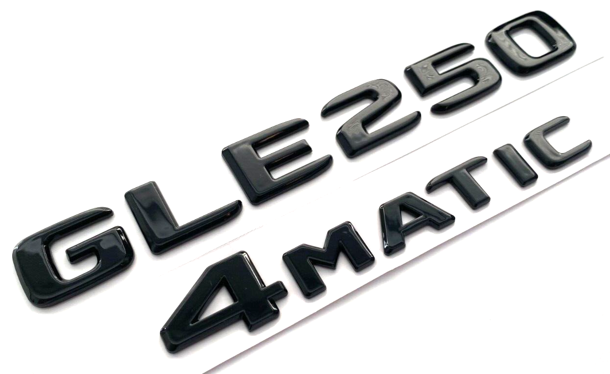 2 GLE250+4MATIC FOR MERCEDES REAR TRUNK EMBLEM BADGE NAMEPLATE DECAL NUMBERS