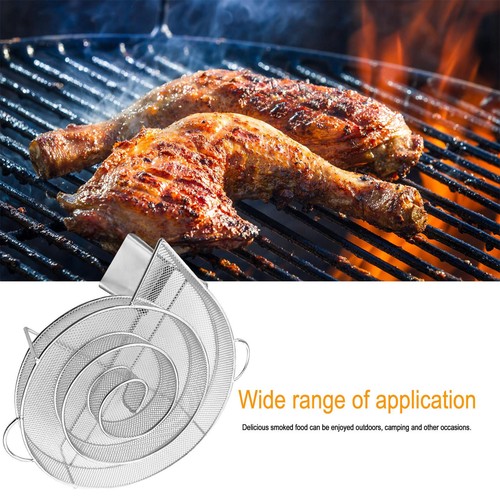 BBQ Cold Smoke Generator Wood Dust Hot Chip Smoking Box Stainless Steel Grill - Picture 10 of 12