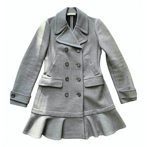 PRADA Authentic Wool Blend Pea Coat 