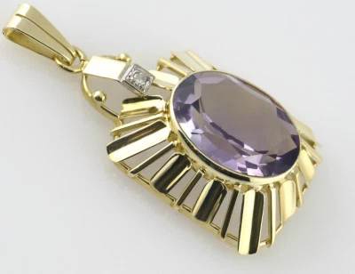Anhänger Topas / Diamant 585 14 K Gelbgold - Bild 1 von 3