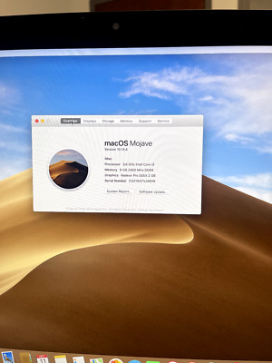 Apple 2019 iMac 21.5'' Intel Core i3-8100 3.6GHz 8GB RAM 1TB HDD RP555X Retina 4K