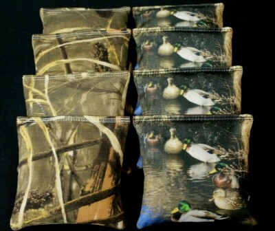 CORNHOLE BEAN BAGS REALTREE MAX 4 Camo 8 ACA Regulation Hunting DUCKS #25