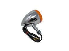 Highway Hawk Blinker "Tech Glide large Smooth" chrom mit E-Mark /M10 Gewinde 1St