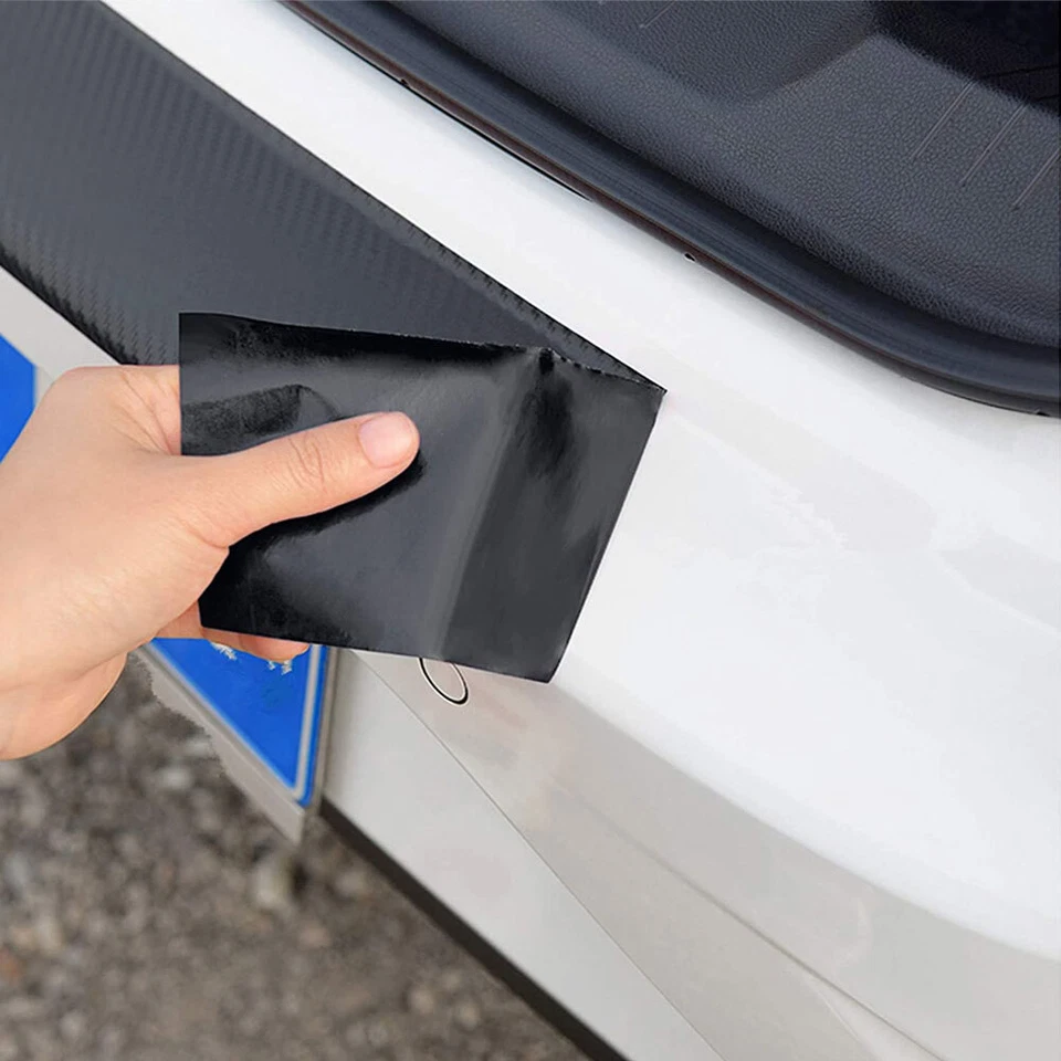 Calcomanía protectora de umbral de puerta trasera de coche autoadhesiva pegatinas protectoras anti patadas Foto 4 de 4