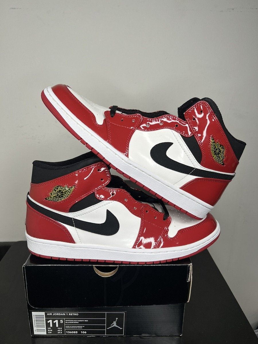 2003 Nike Air Jordan 1 Retro 'Chicago Bulls' Patent VTG OG 2003 Nike Air Jordan 1 Retro 'Chicago Bulls' Patent VTG OG