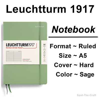 Leuchtturm1917 Ruled Journal Notebook Medium A5 Sage 361582