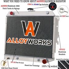 22w Core 4 Row Full Aluminum Radiator For Mopar Dodge Plymouth Cars