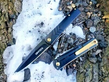 Slim Design Spring Assisted Pocket Knife Tip Up Deep Carry 3CR13 EDC 4.4 oz. 