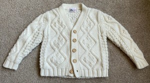 baby boy cream cardigan