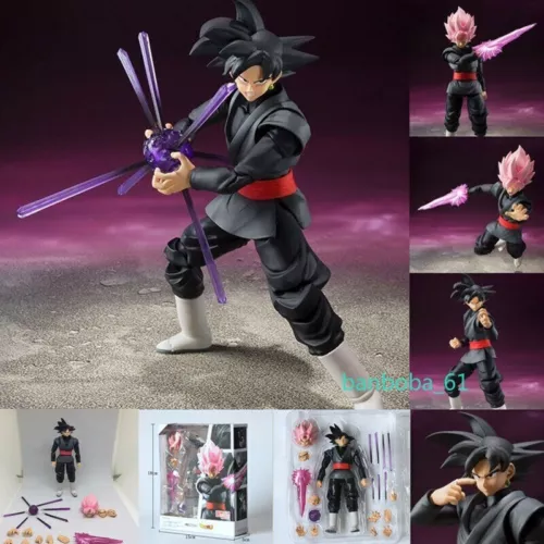 ZSH Figuarts Goku Gokou Negro Super Saiyajin Rosa Figura de Acción Juguete Regalo Nuevo 6 pulgadas