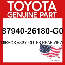 Toyota Genuine 87940-26180-G0 Mirror Assy Outer Rear View 8794026180G0 OEM