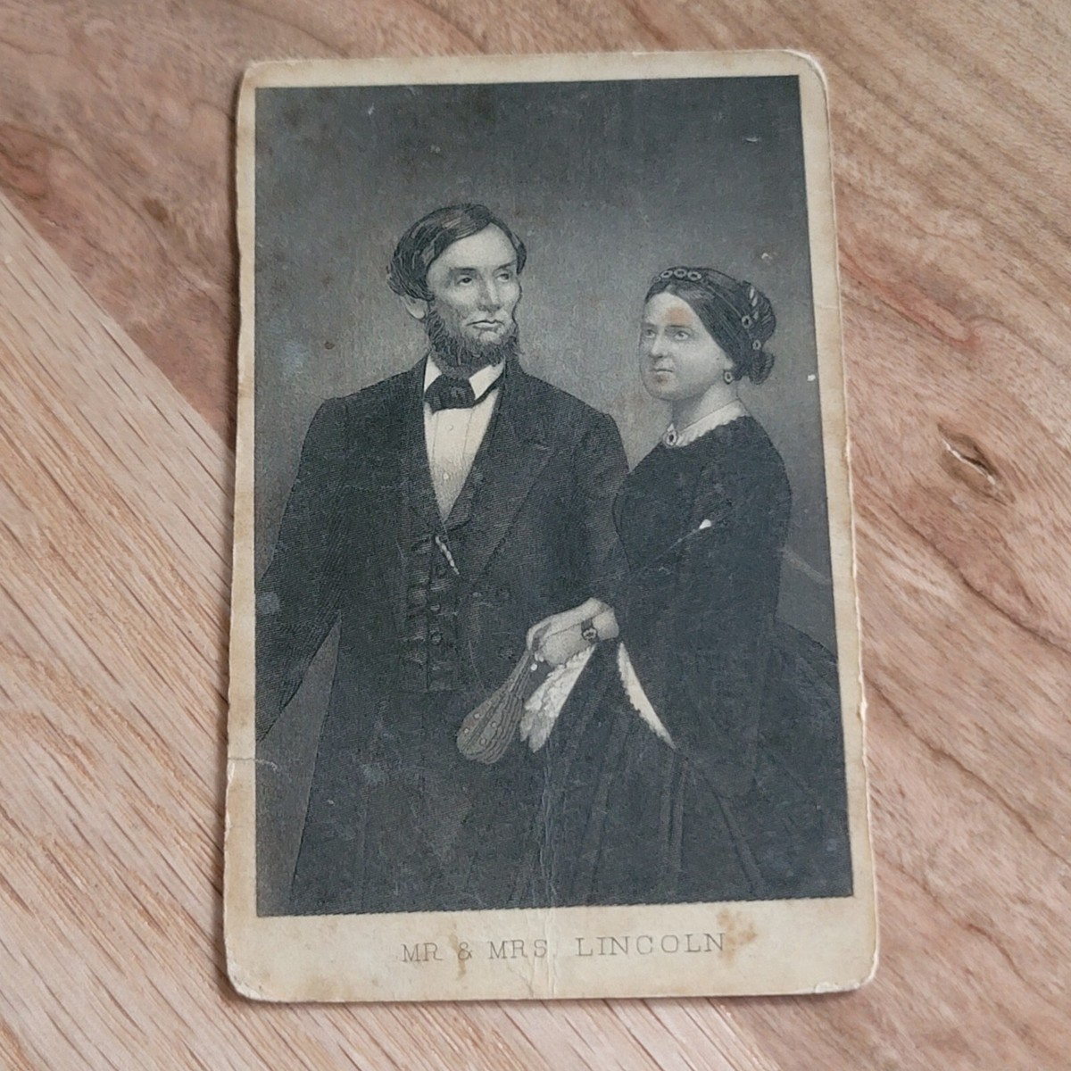 CDV President Mr & Mrs Abraham Lincoln Mary Todd Portrait