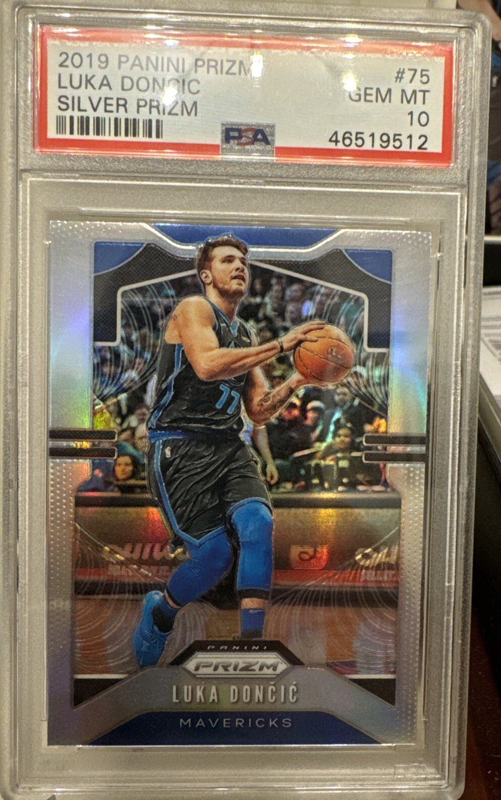 2019 Panini Prizm Luka Doncic Silver #75 Dallas Mavericks 💎 PSA 10