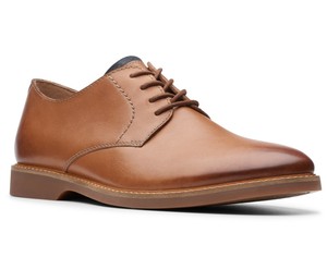 clarks atticus lace tan leather