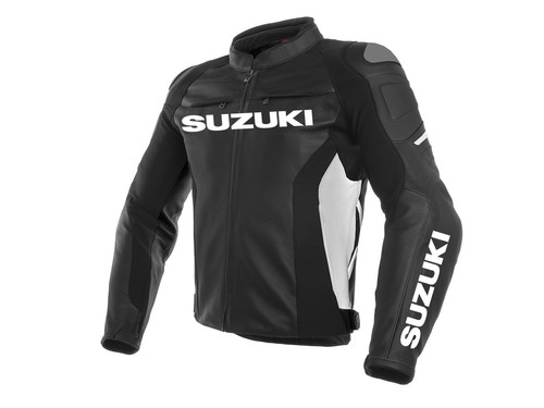 Veste Moto Aprilia Style Course - Cuir De Vache Avec Armures - Neuf Avec étiquettes