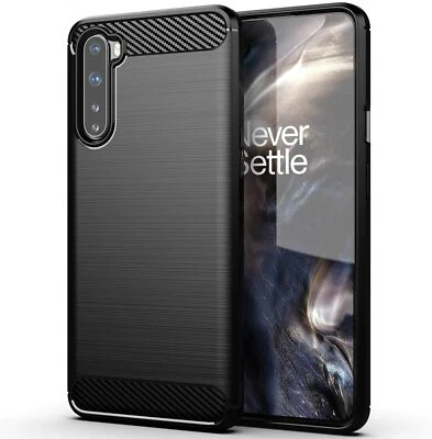 For OnePlus Nord Case Carbon Gel Cover Ultra Slim Shockproof