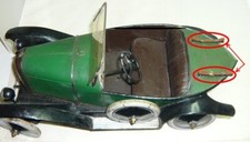 Kit Sangles Cuir pour remise en état Porte Bagages Jouets André CITROEN Trèfle