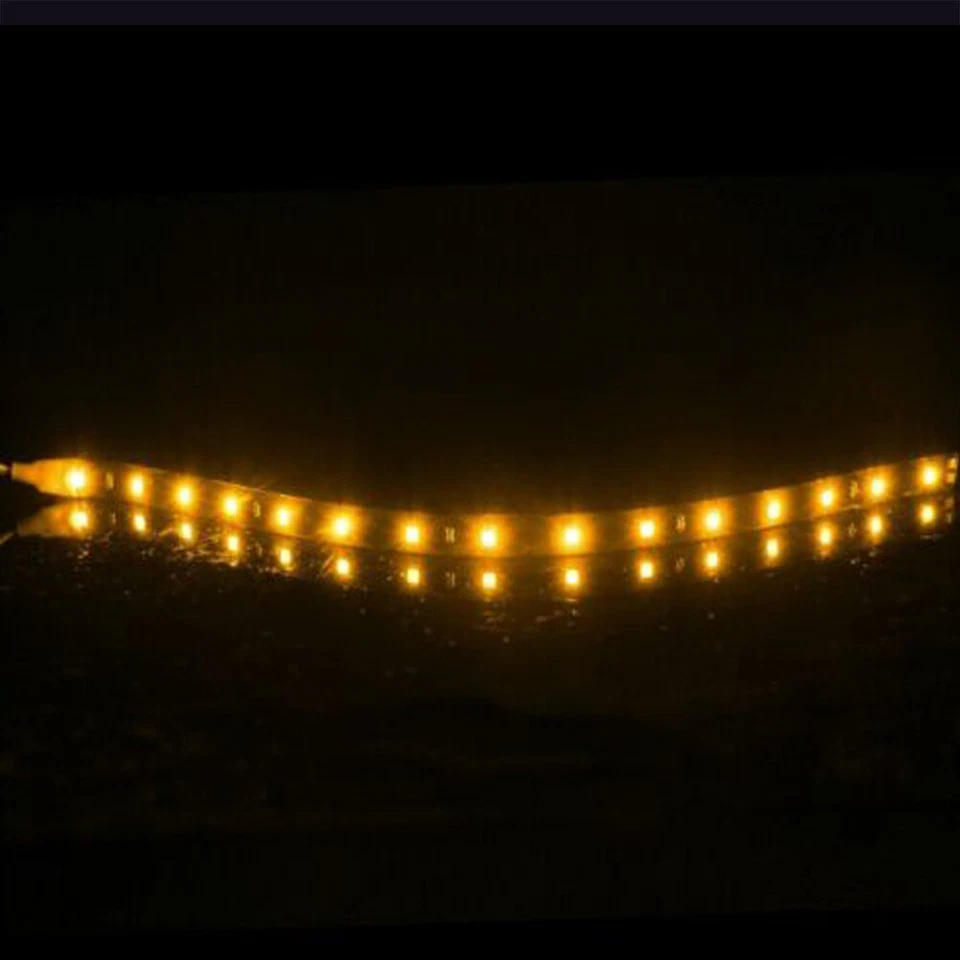 STRISCIA LED SMD 3528 30cm BIANCO ROSSO BLUE ARANCIONE ULTRA LUMINOSA 12V DIODI - Immagine 4 di 4