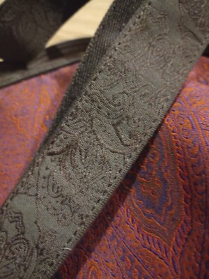 Robert Graham Stellen Rucksack Silk & Leather Backpack  display picture 1