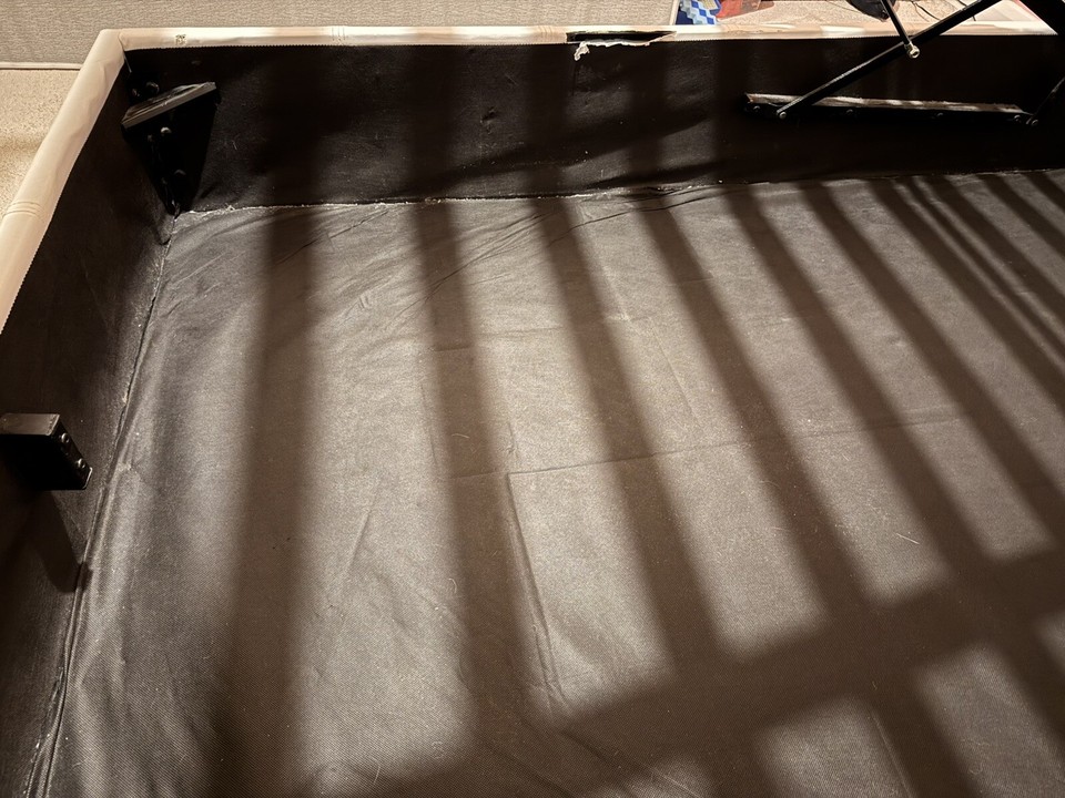 Double Ottoman Bed, White Faux Leather eBay