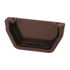 Brown Plastic Square Style Guttering & Downspout Various Fittings Free Delivery