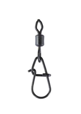 Balzer Shirasu Spezialwirbel + Egg Snap Matt Black Wirbel 4,5kg - 29kg 4-5 Stück