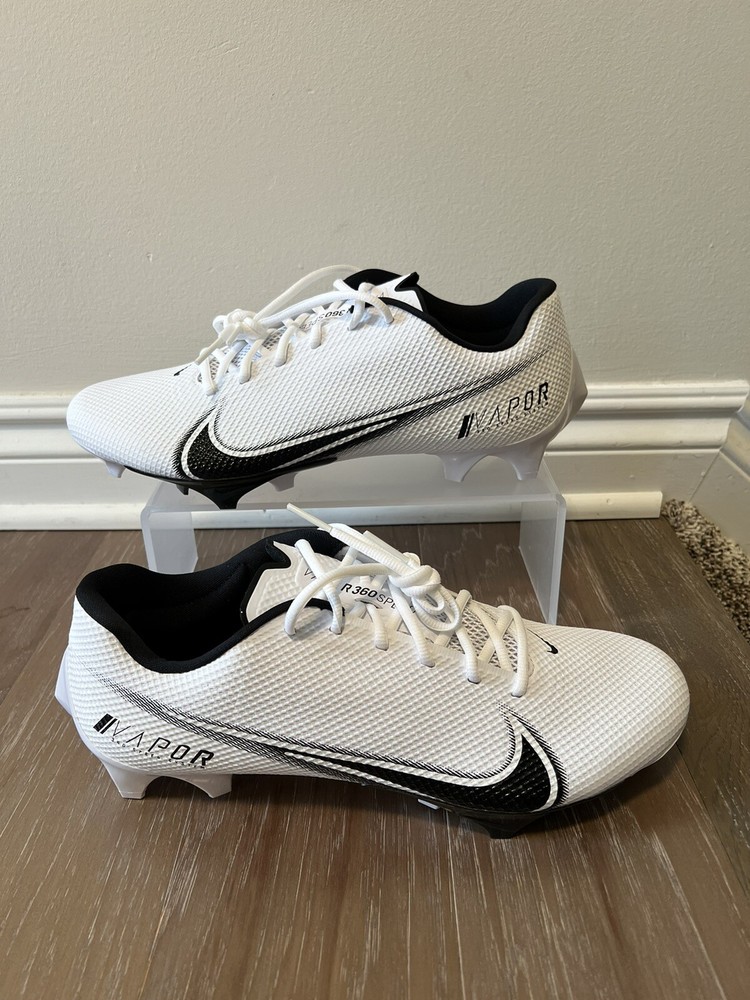 Nike Vapor Edge Speed 360 Pro CV6350-100 Football Cleats White Mens Sz 12.5 Wide