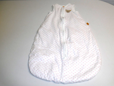 Steiff Schlafsack weiß mit rosa Herzchen w.NEU Größe 70