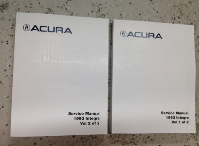 1993 ACURA INTEGRA Service Repair Shop Workshop Manual Set 