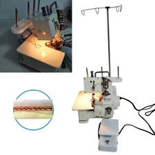 Professional 4 Thread Serger Overlock Sewing Machine 4-Line with Foot Controller