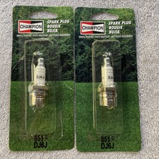 Lot Of 2 Champion DJ6J, 851C Small Engine Spark Plug Made In The USA
