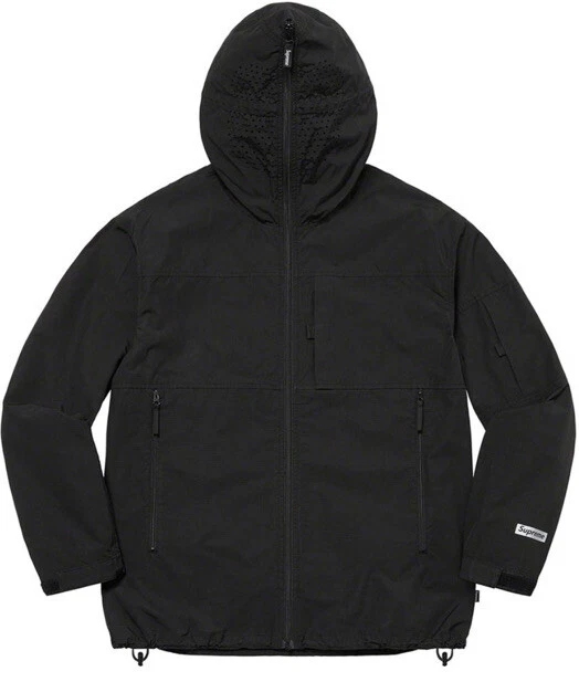 Veste masque facial Supreme Full Zip ! Noir !!Taille rare petite !!!Neuf dans sa boîte !! SS22 !!