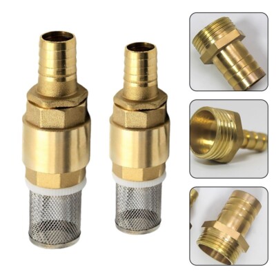 Non-return Valve Suction Strainer Foot Valve Hose Connection 19/25mm 3/4 1