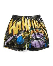 Marvel Comics Theme Shorts Thanos for Workout Outdoor Unisex Costume